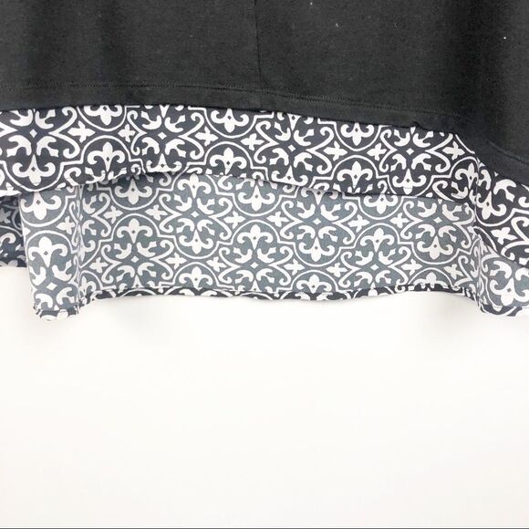 OLIVIA SKY | Black/White Split Back Women’s Plus Size 2X Top - Picture 4 of 7